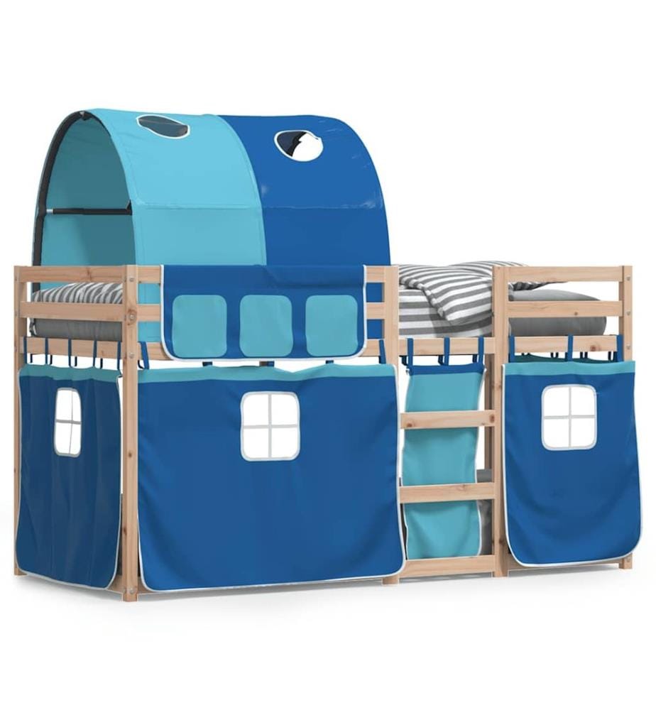 Lit superposé sans matelas 90x200 cm bois de pin massif