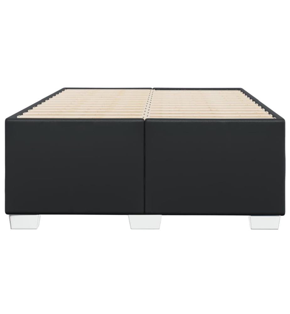Bettgestell Schwarz 120x200 cm Kunstleder