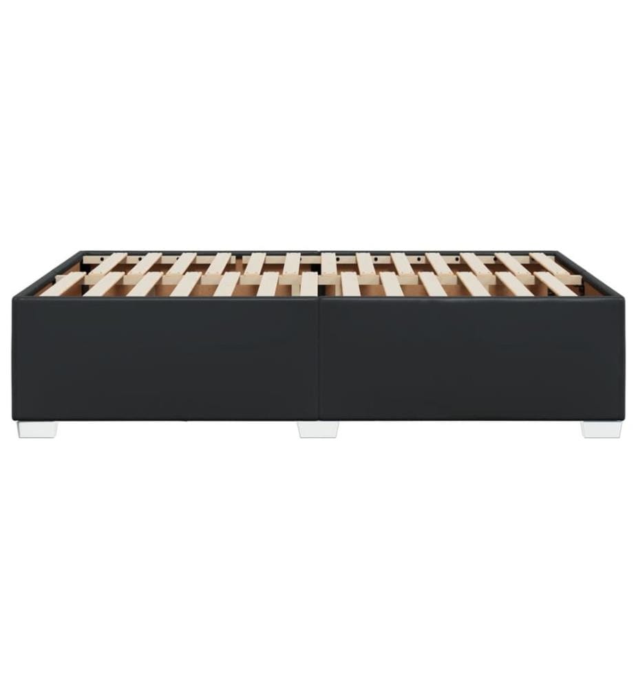 Bettgestell Schwarz 120x200 cm Kunstleder