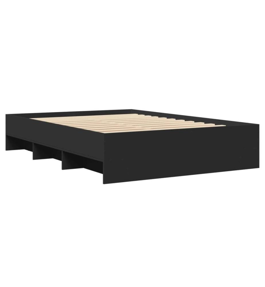Bettgestell Schwarz 120x200 cm Holzwerkstoff