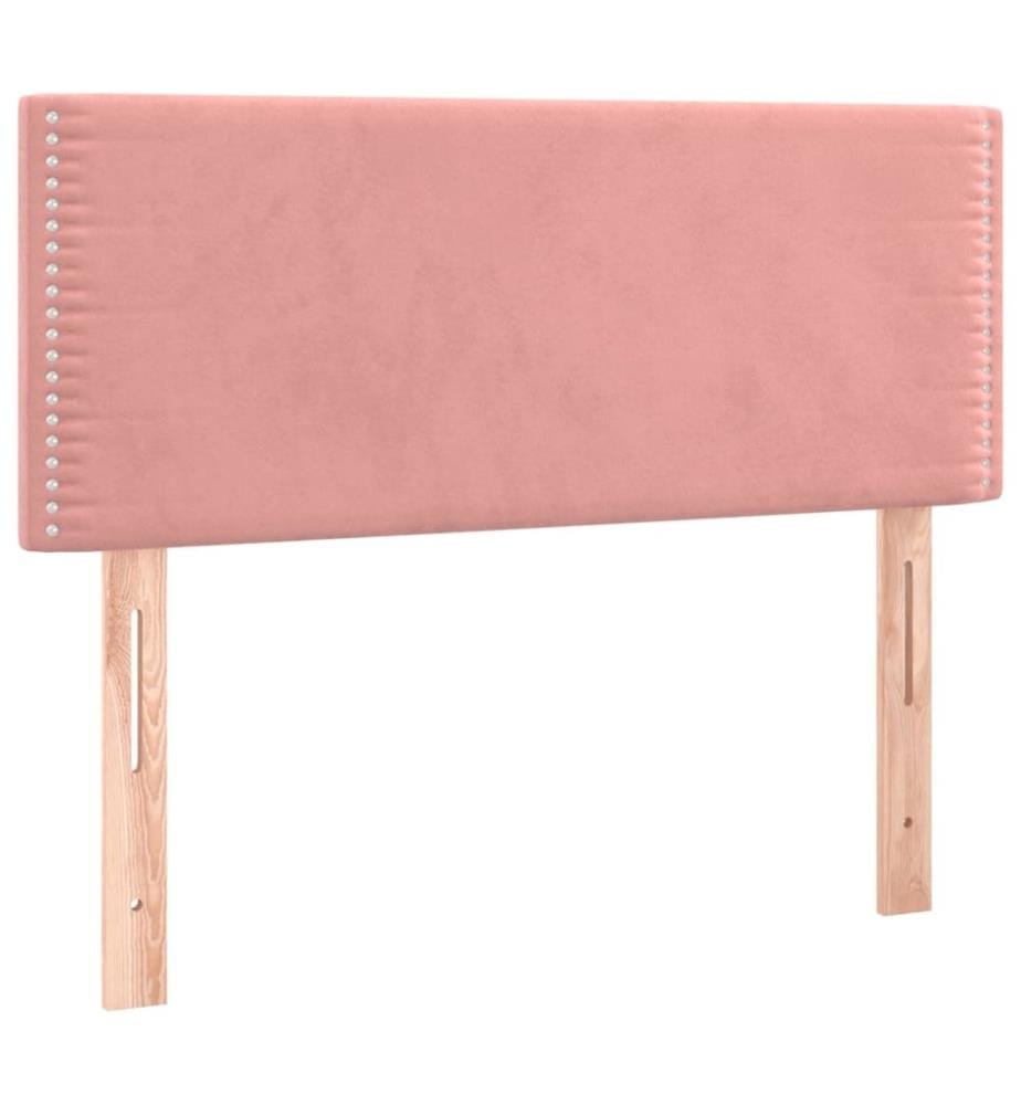 Tête de lit Rose 100x5x78/88 cm Velours