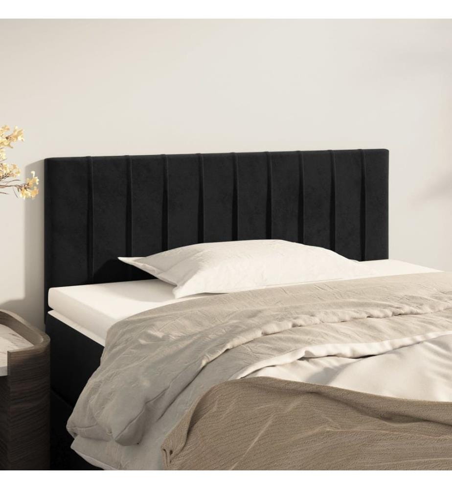 Tête de lit Noir 90x5x78/88 cm Velours
