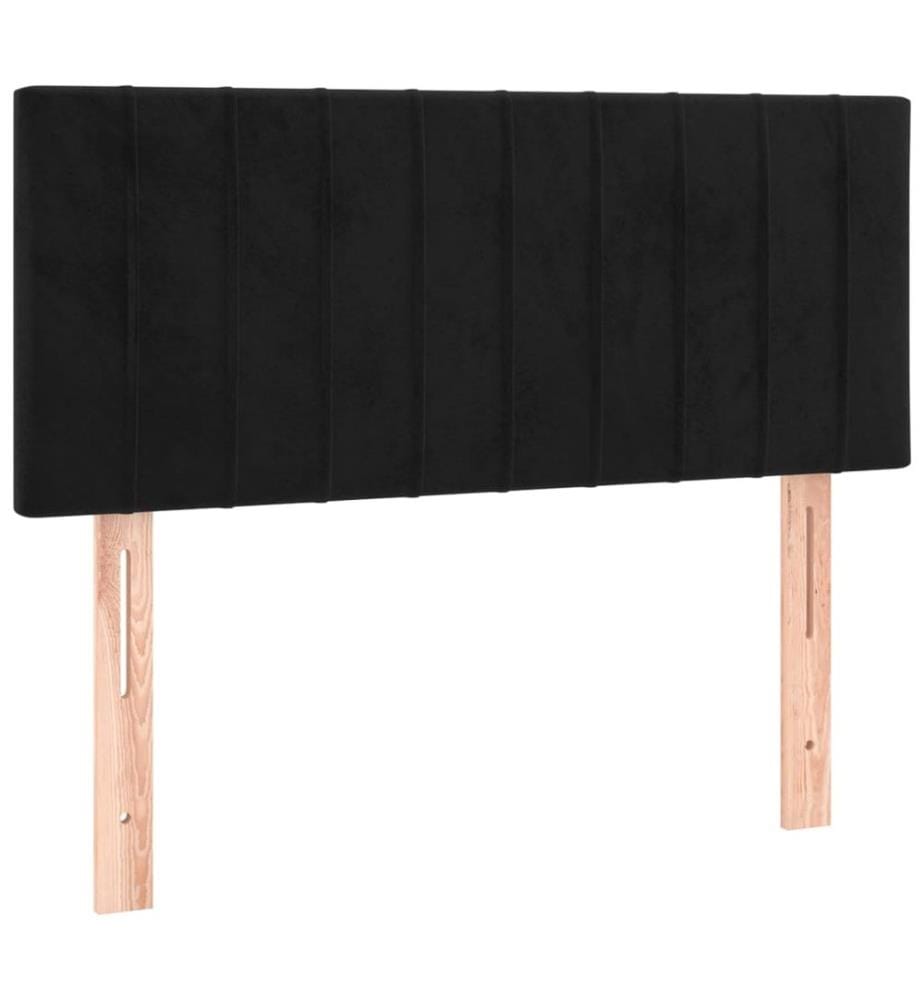 Tête de lit Noir 90x5x78/88 cm Velours