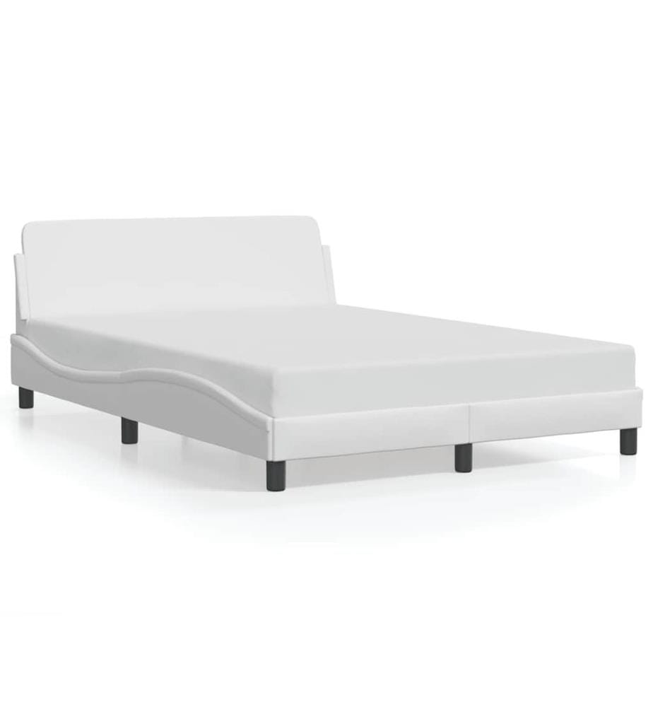 Cadre de lit Dover blanc 120x200 cm similicuir