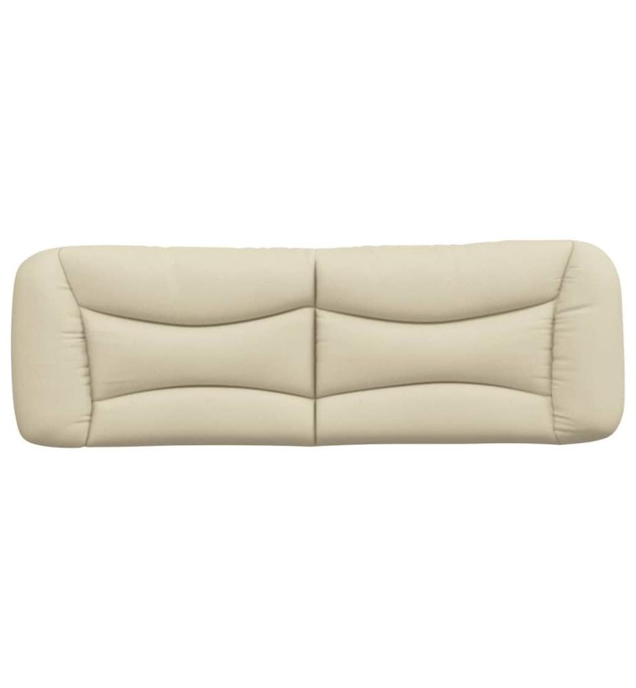 Coussin de tête de lit Hvar crème 160 cm tissu