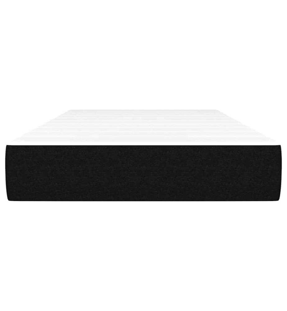 Matelas à ressorts ensachés pour enfants fermeté moyenne noir 80x160 cm tissu