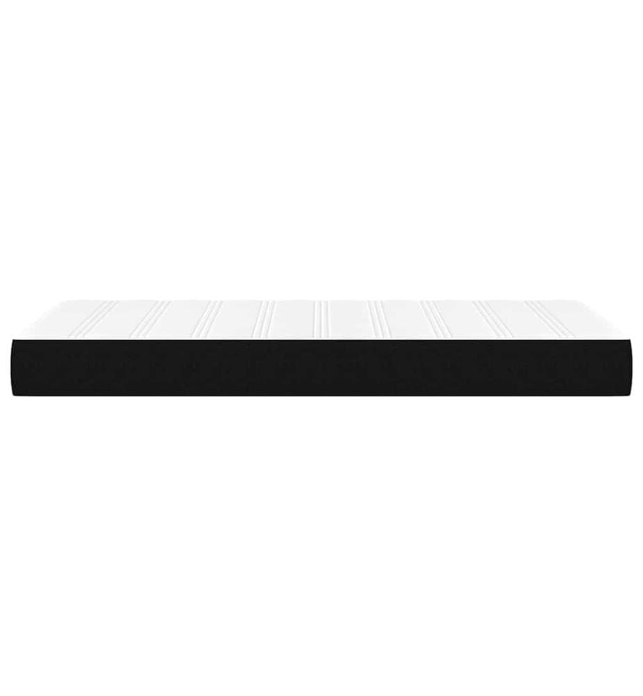 Matelas à ressorts ensachés pour enfants fermeté moyenne noir 80x160 cm tissu