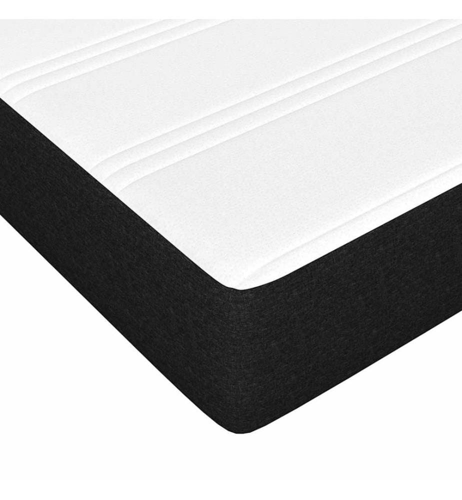 Matelas à ressorts ensachés pour enfants fermeté moyenne noir 80x160 cm tissu