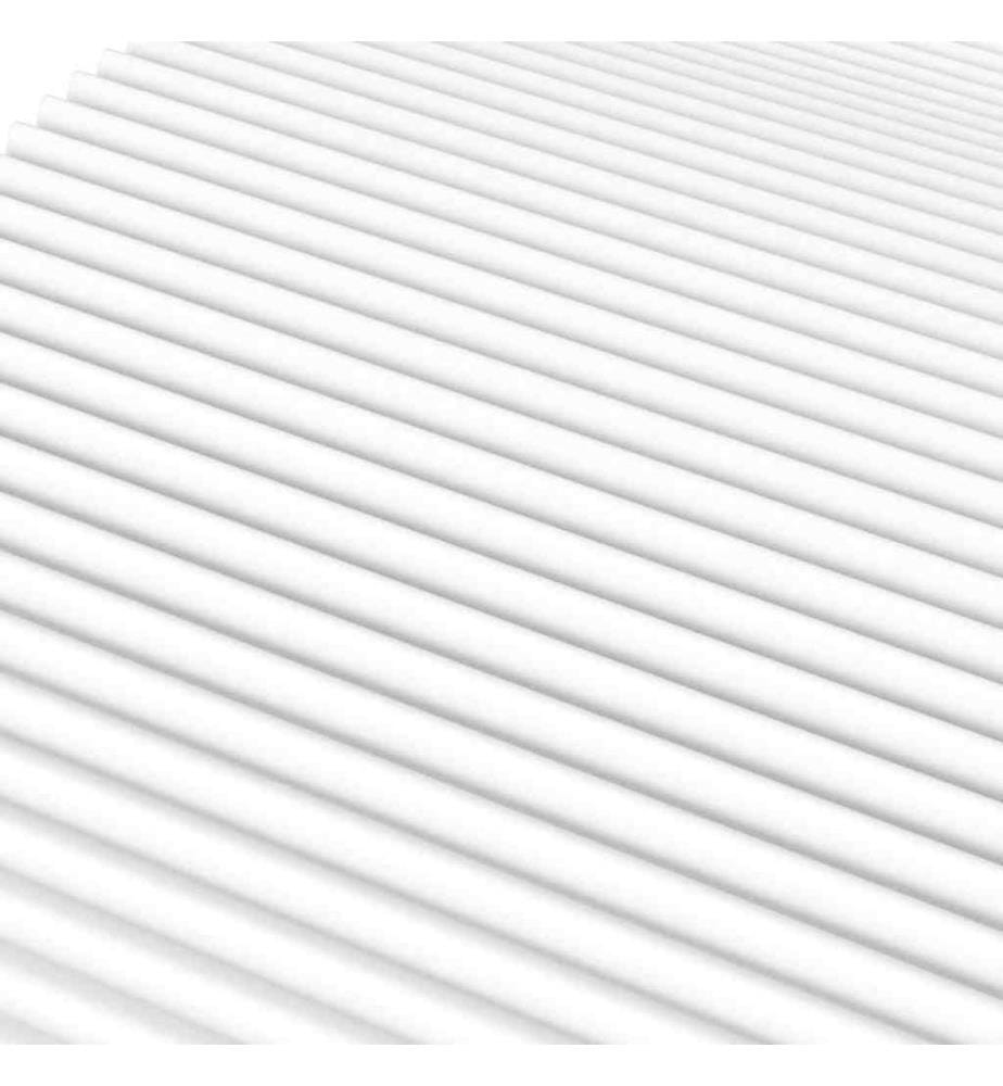 Matelas en mousse blanc 160x210 cm dureté H2 H3