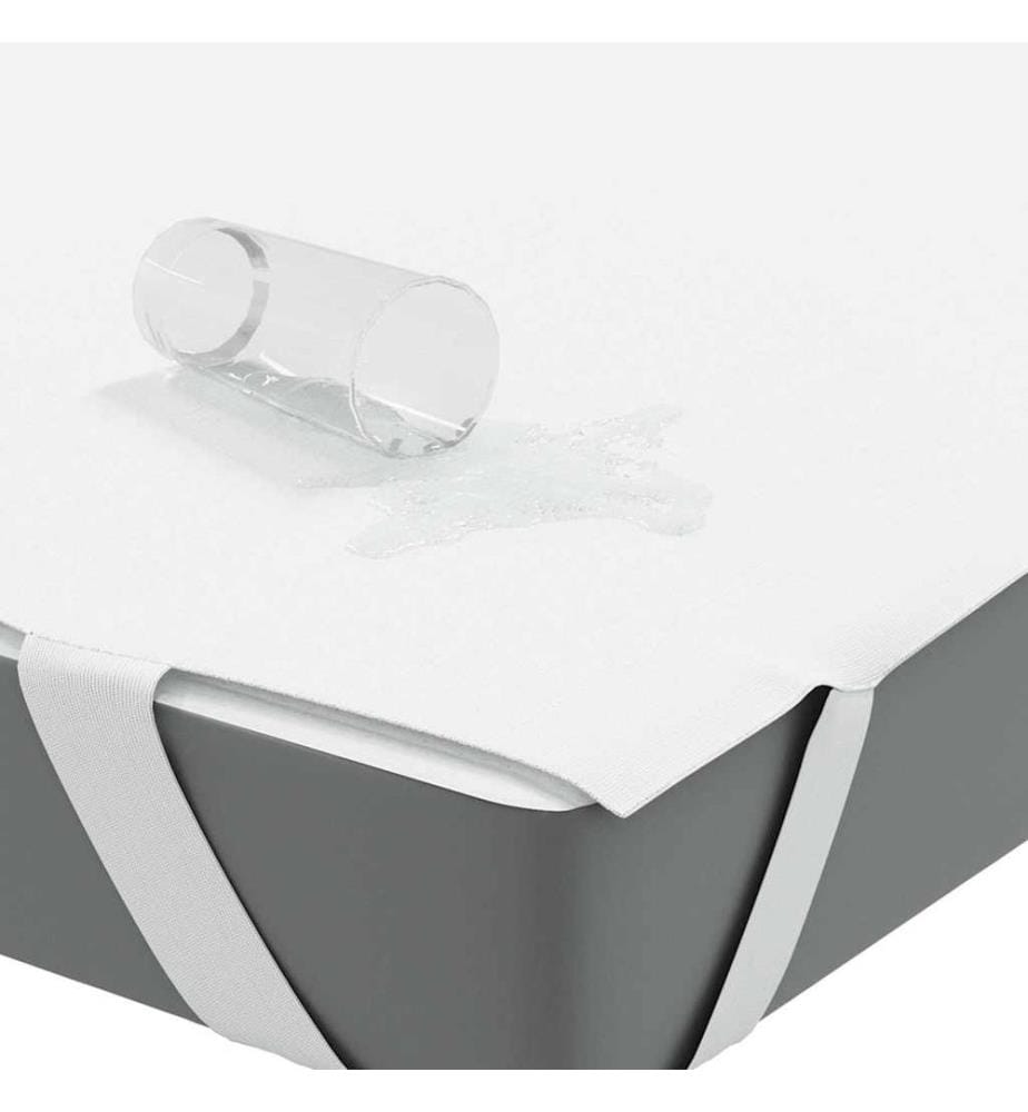 Protège-matelas blanc 80x200 cm imperméable