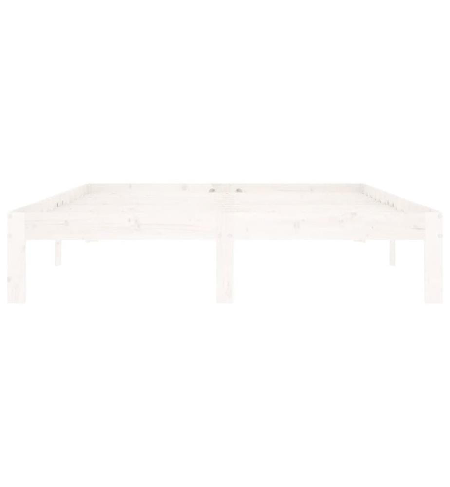 Massivholzbett Weiss Kiefer 140x200 cm