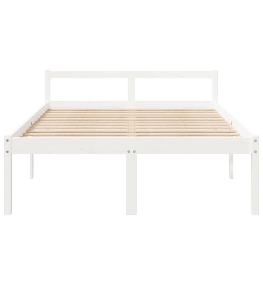 Lit pour personne âgée sans matelas 120x200 cm bois pin massif