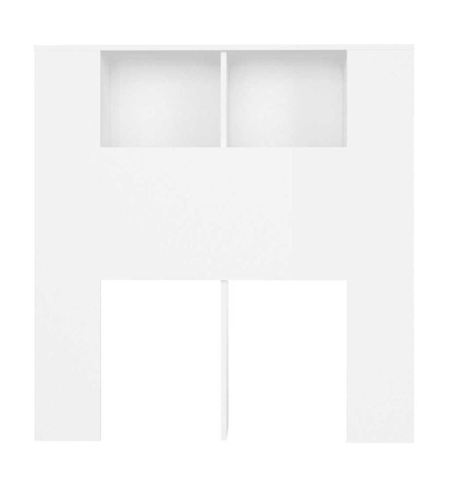 Armoire à tête de lit Blanc 100x18,5x102,5 cm
