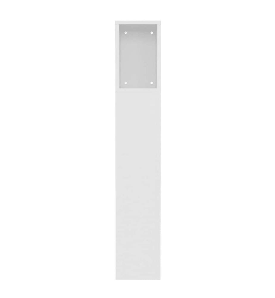 Armoire à tête de lit Blanc 100x18,5x102,5 cm