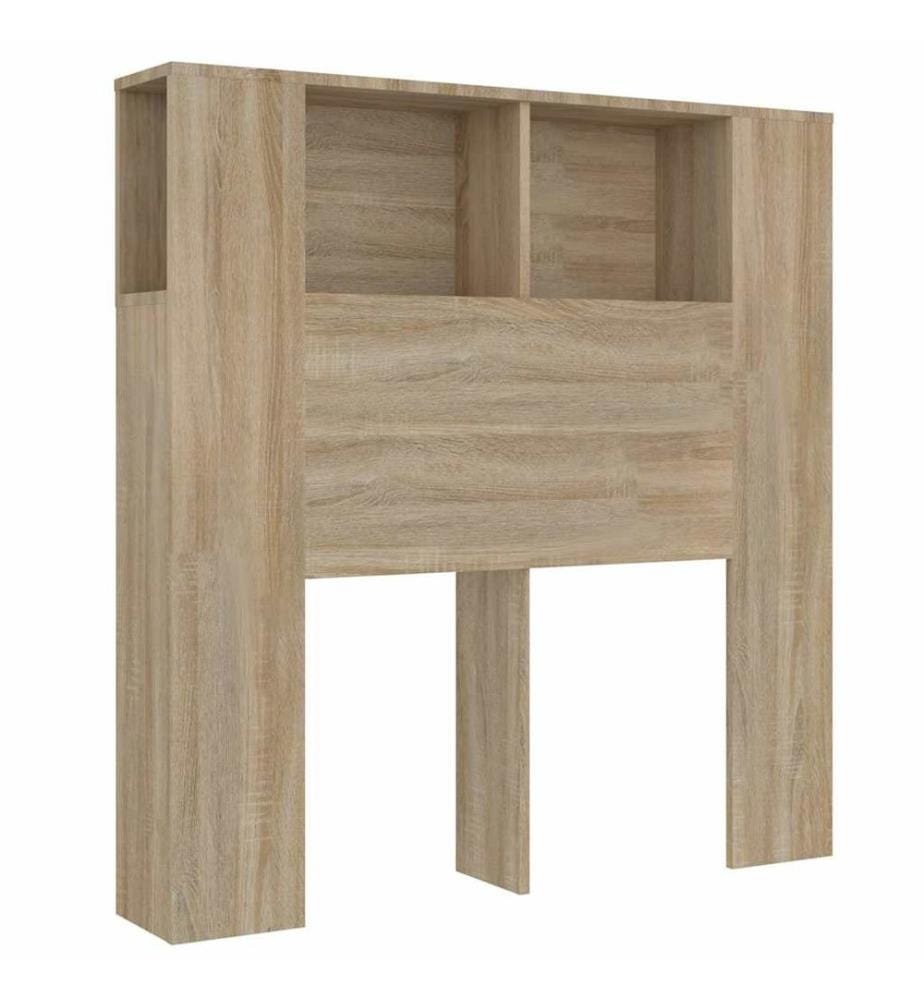 Kopfteil mit Ablagen Sonoma-Eiche 100x18,5x102,5 cm