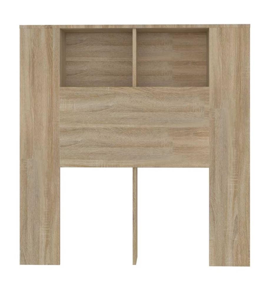 Kopfteil mit Ablagen Sonoma-Eiche 100x18,5x102,5 cm