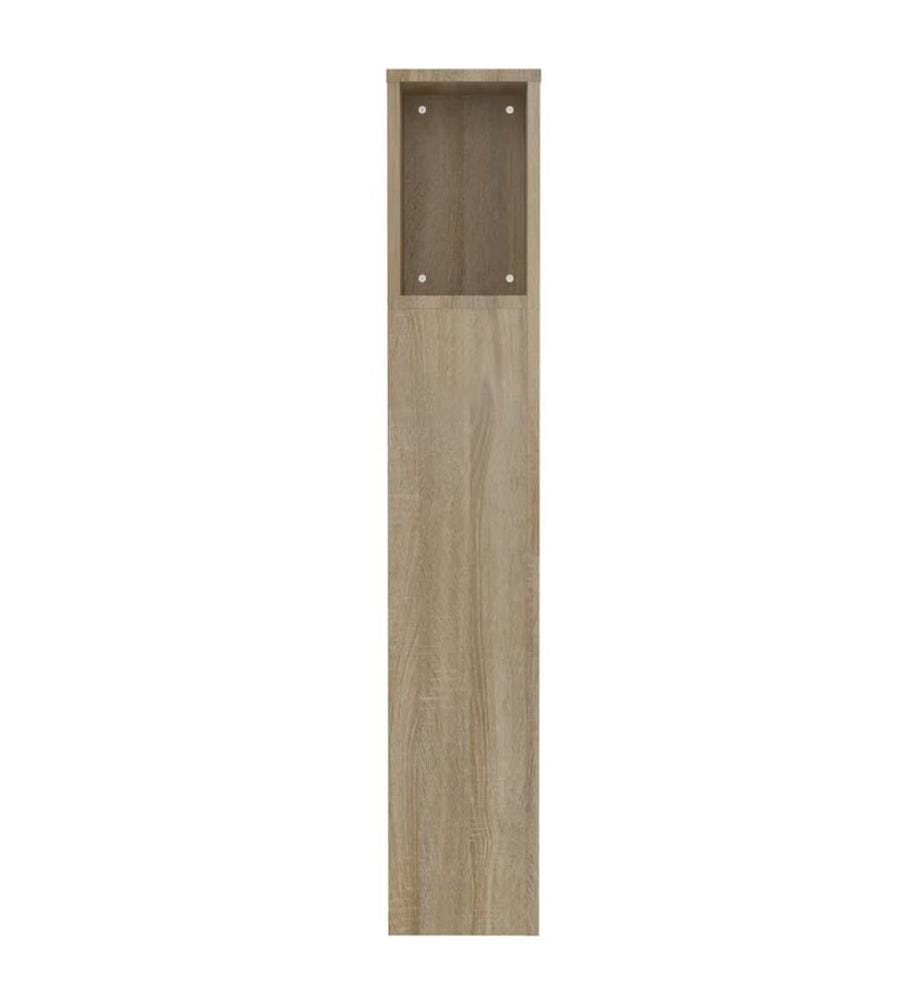 Kopfteil mit Ablagen Sonoma-Eiche 100x18,5x102,5 cm