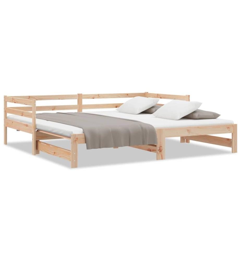 Lit coulissant sans matelas 90x190 cm