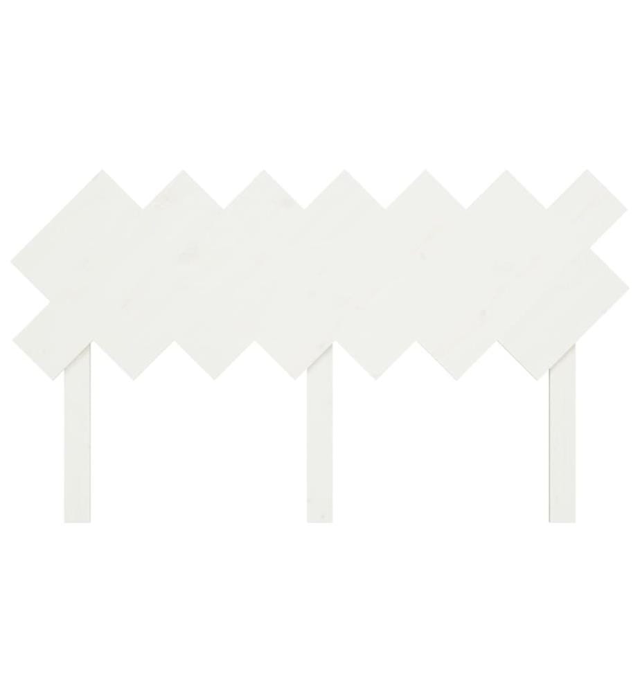 Tête de lit Blanc 141x3x80,5 cm Bois massif de pin