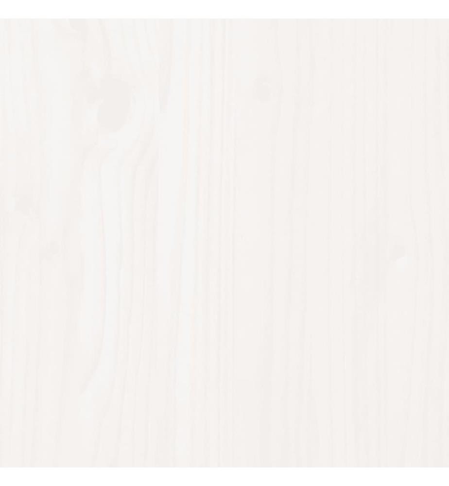 Tête de lit Blanc 141x3x80,5 cm Bois massif de pin