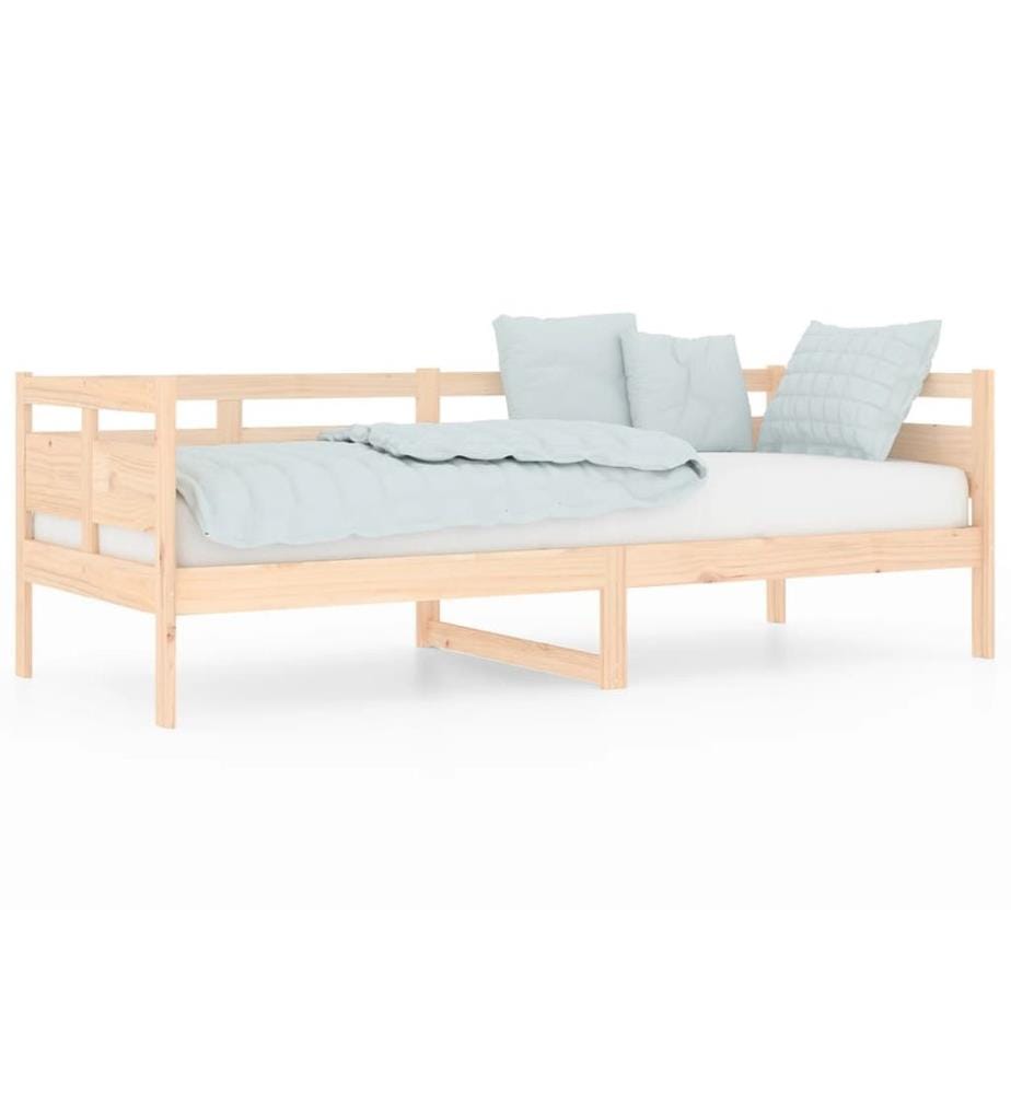 Lit de jour sans matelas bois de pin massif 80x200 cm