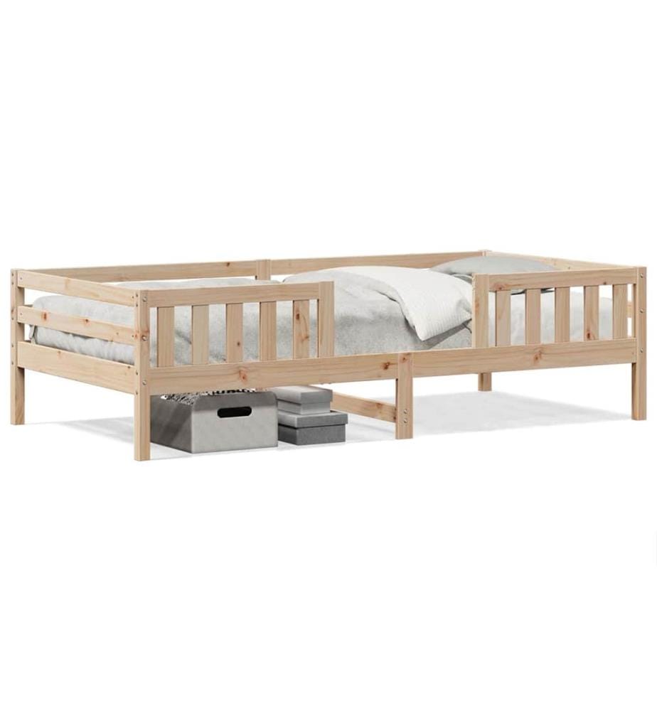 Cadre de lit sans matelas 100x200 cm bois massif de pin
