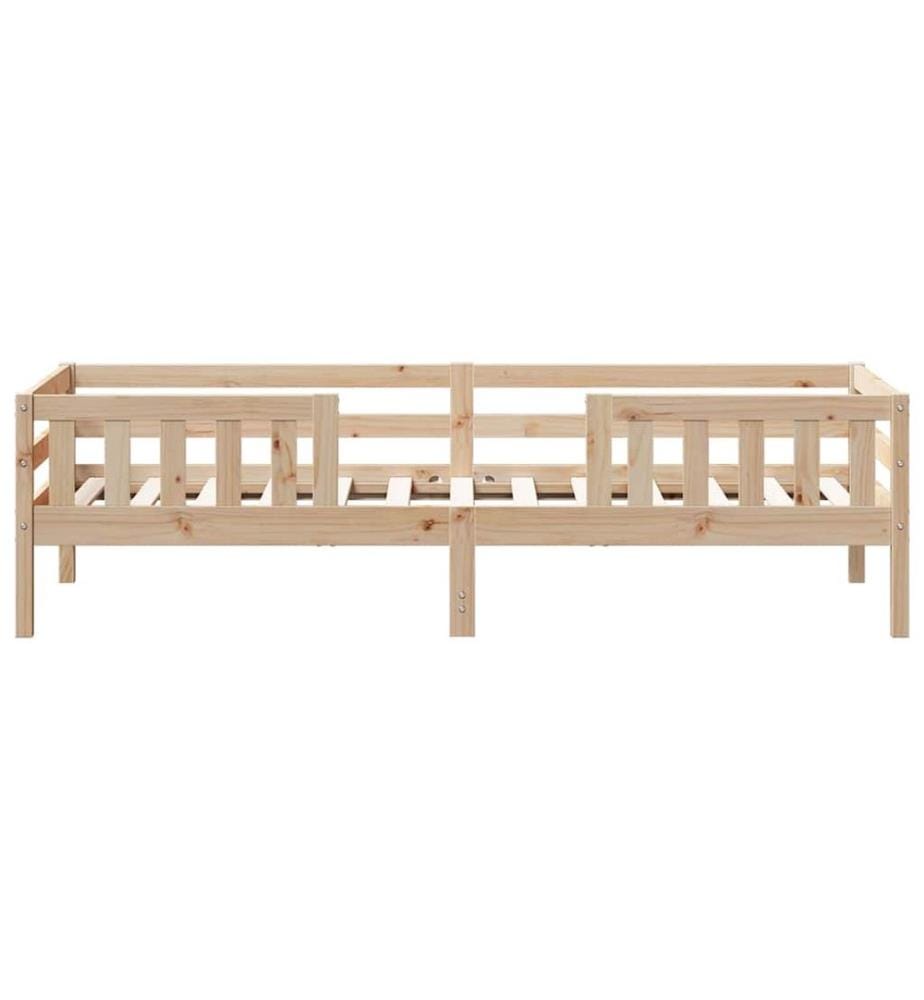 Cadre de lit sans matelas 100x200 cm bois massif de pin