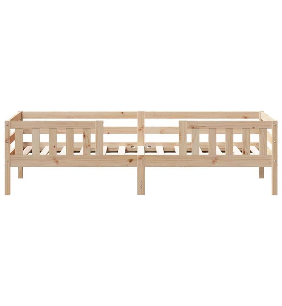 Cadre de lit sans matelas 90x190 cm bois de pin massif