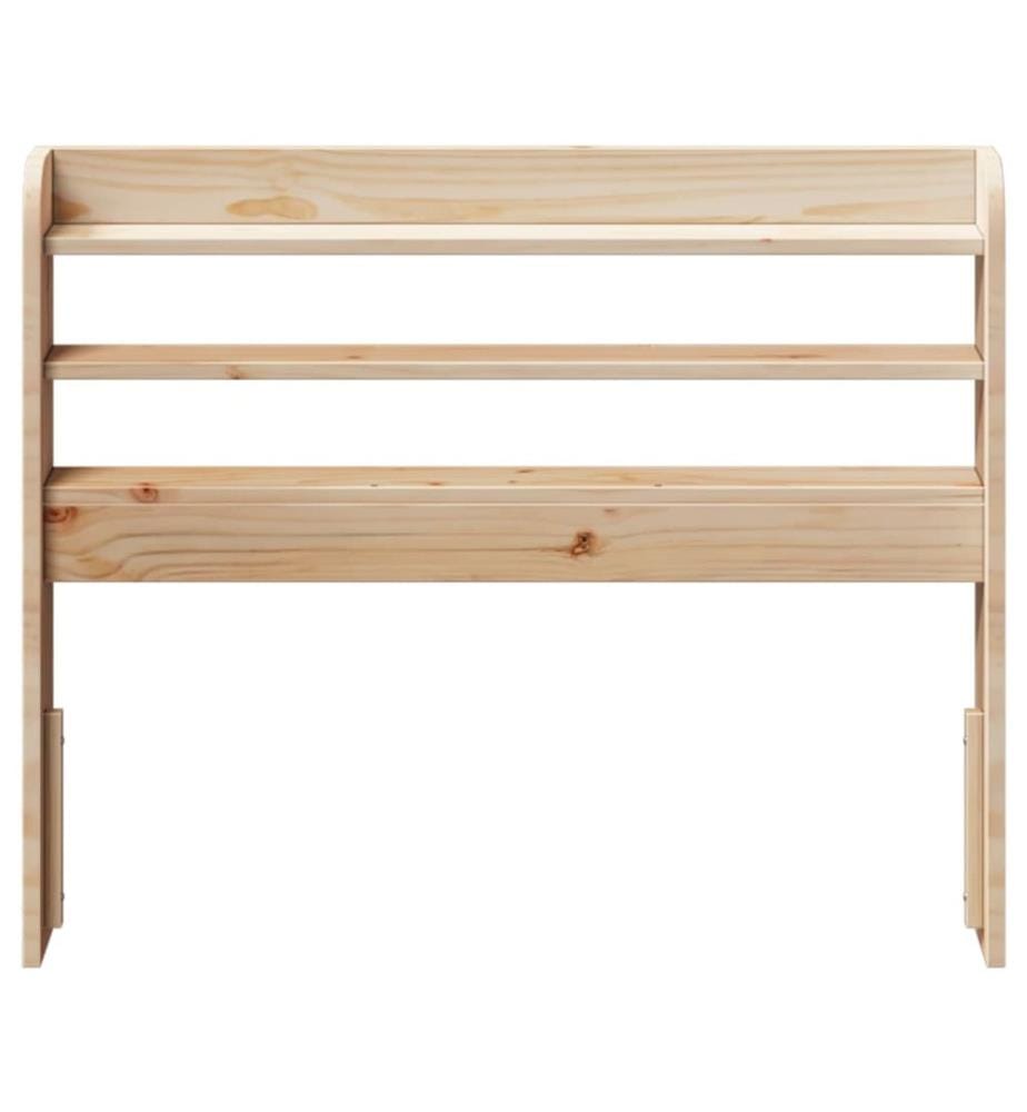 Kopfteil mit Ablagen 100 cm Massivholz Kiefer