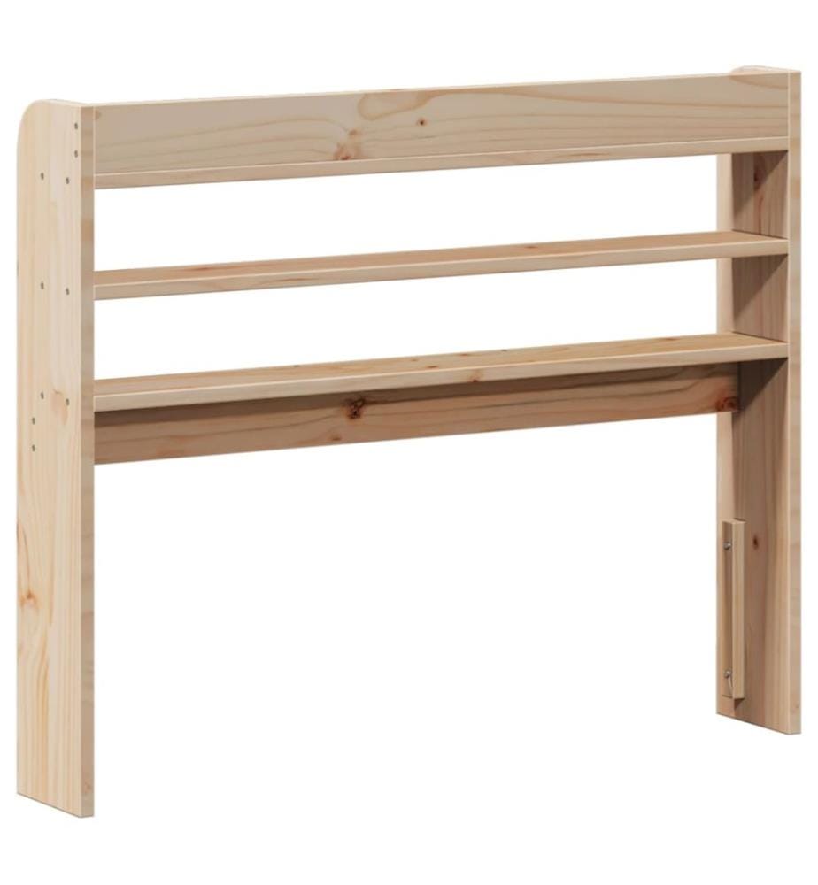 Kopfteil mit Ablagen 100 cm Massivholz Kiefer