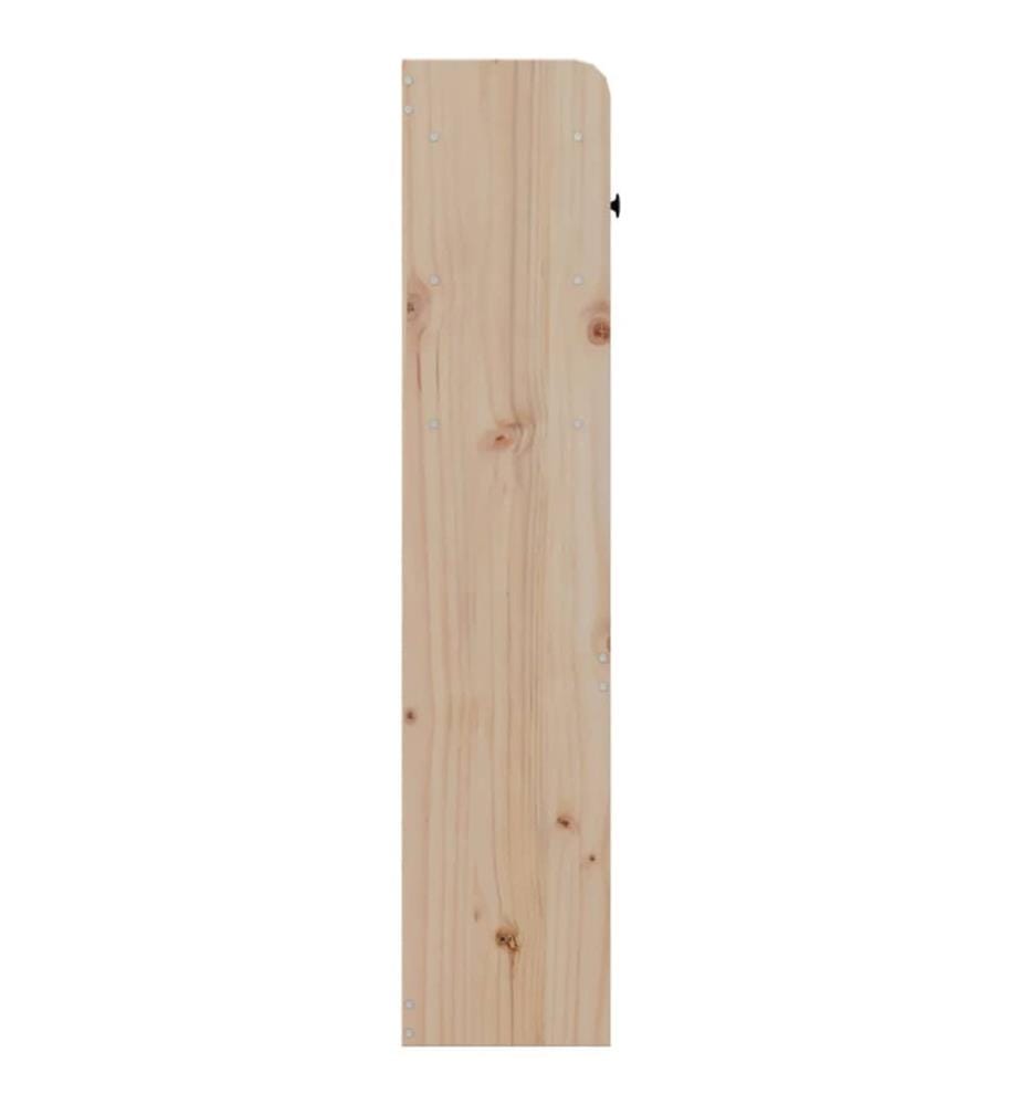 Tête de lit avec rangement 180 cm bois massif de pin