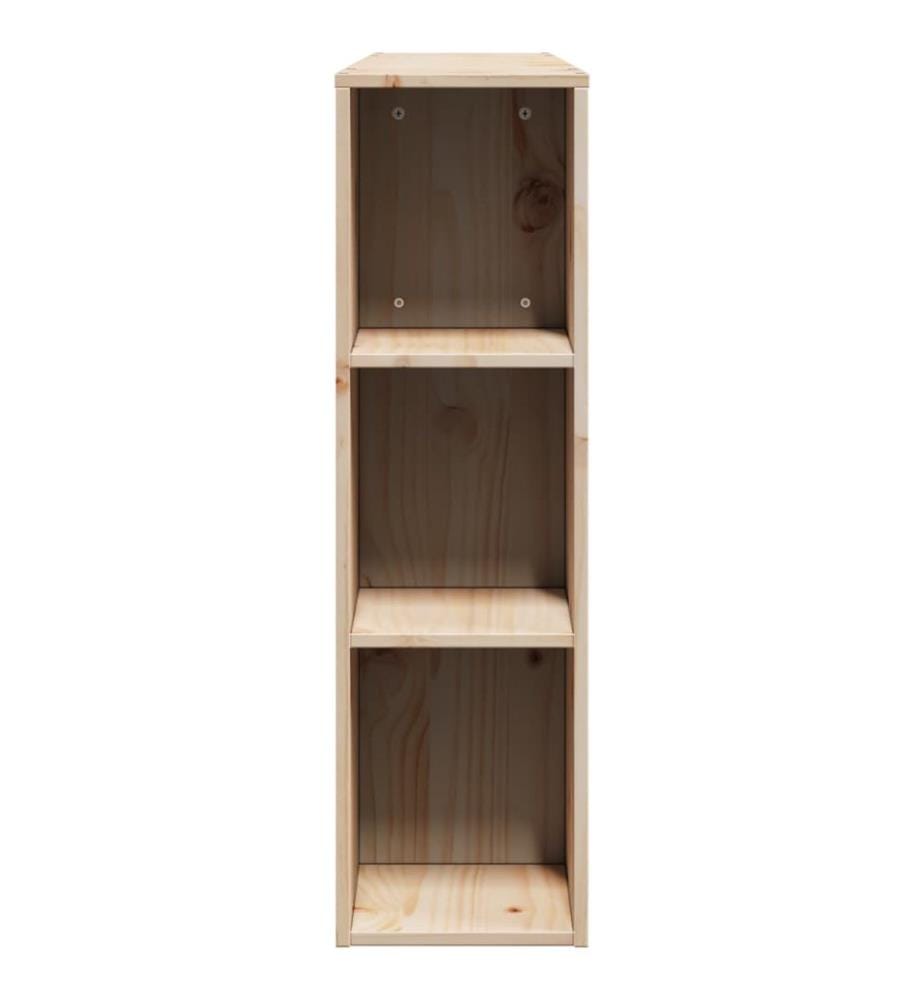 Tête de lit avec rangement 135 cm bois massif de pin