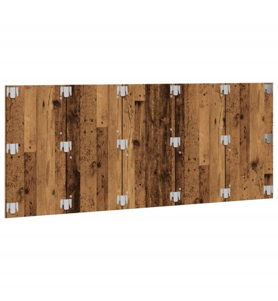 Tête de lit vieux bois 200x1,5x80 cm bois d'ingénierie