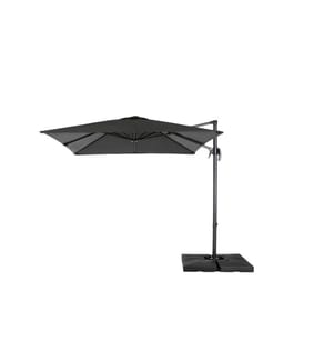 COCON - Parasol Mini-Roma, 250 x 250 cm, suspendu, gris