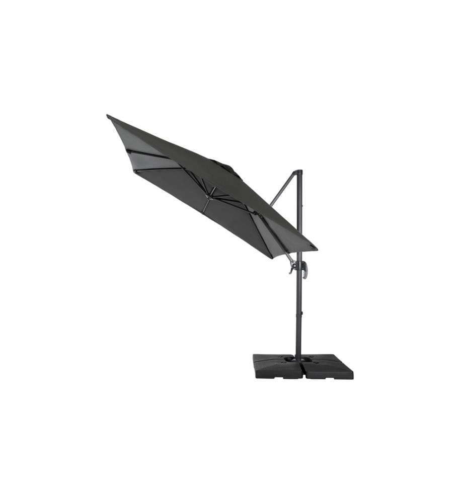 COCON - Parasol Mini-Roma, 250 x 250 cm, suspendu, gris