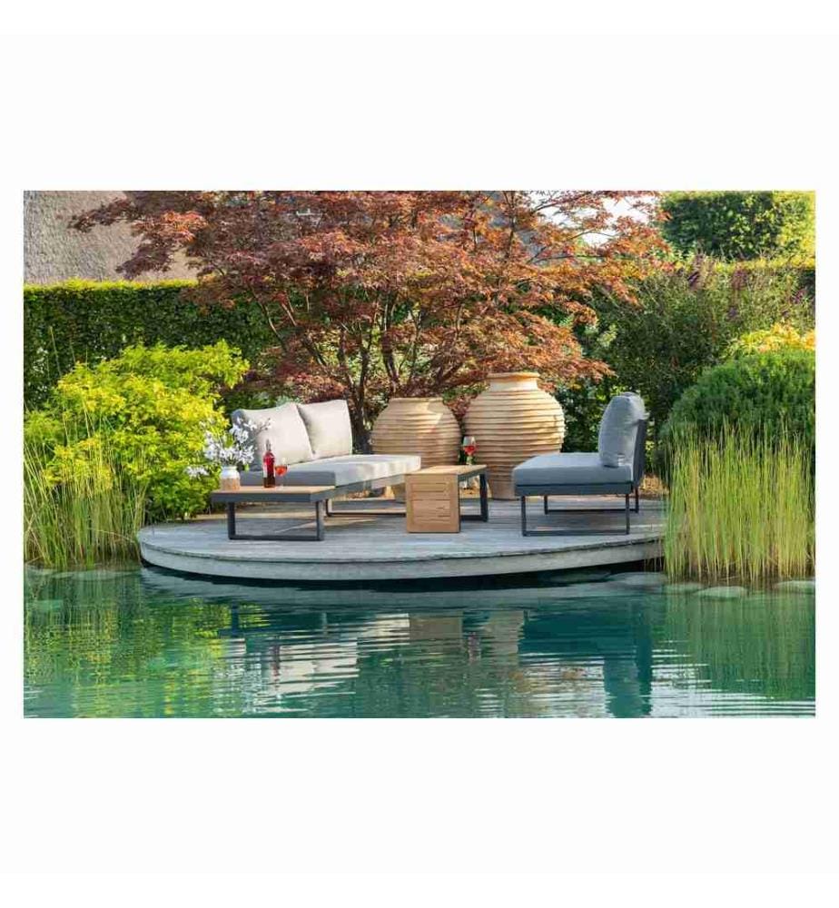 COCON - Mobilier lounge Ascona, Anthracite, 4 places