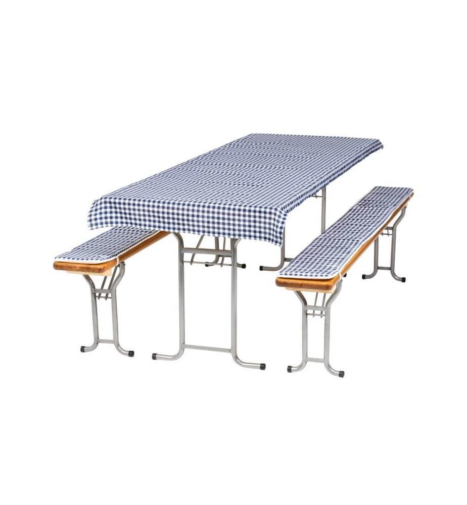 COCON - Garniture pour ensemble brasserie Bleu/Blanc
