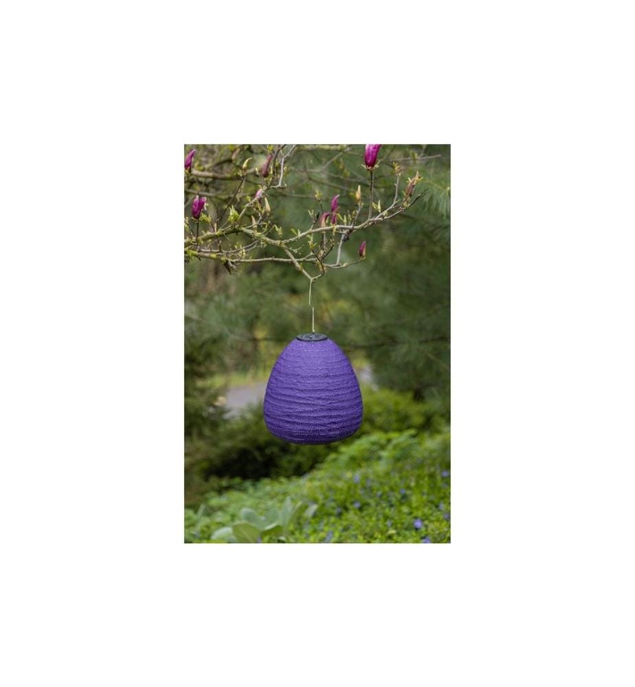 COCON - Lampion LED Solar Kuppel, Dunkelviolett