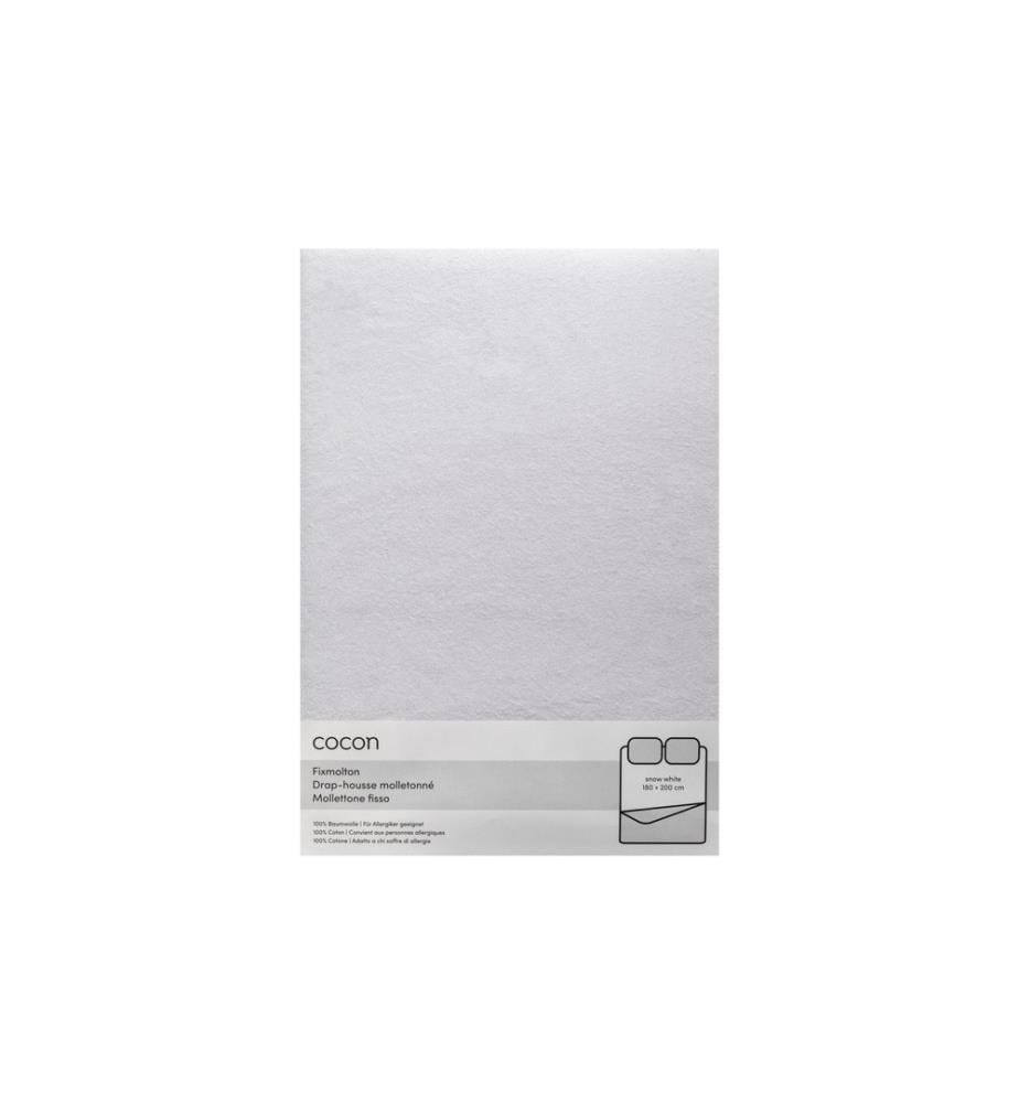 COCON - Fixmolton 180 x 200 cm, Weiss