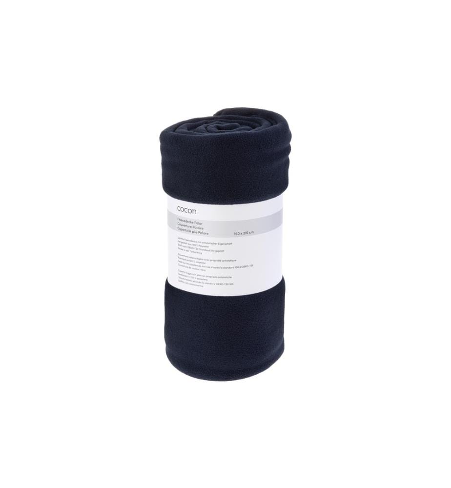 COCON - Decke Fleece Polar 150 x 210 cm, Navy