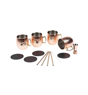 COCON - Cocktailbecher Moscow Mule 500 ml, 4 Stück, Kupfer