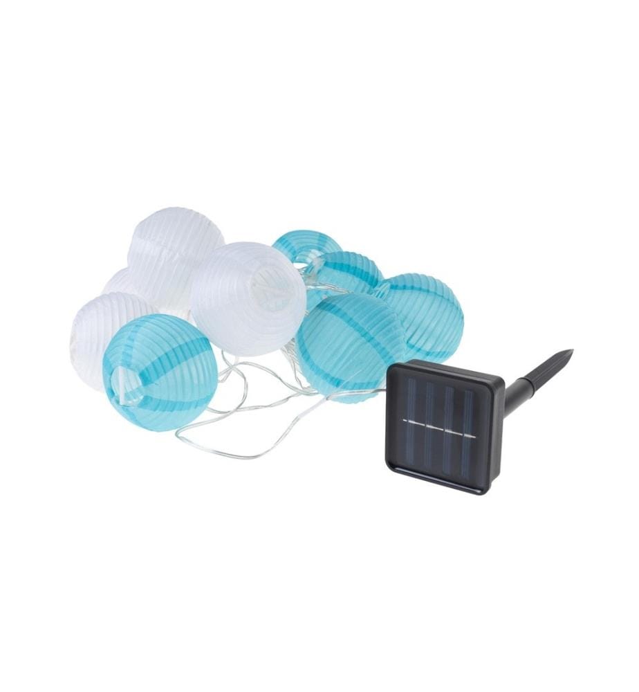 COCON - Lichterkette LED Solar, Blau/Weiss, 3.7 m