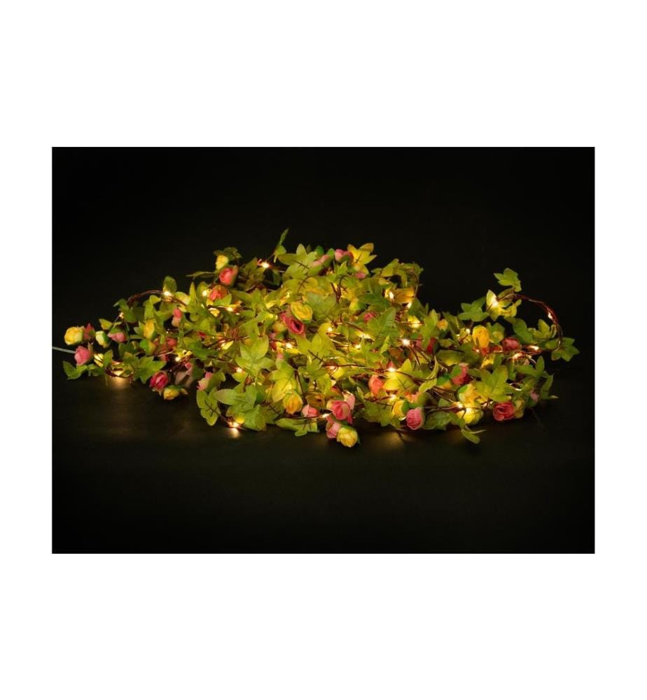 COCON - Lichterkette LED Solar Blumen, 10 m