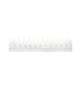 COCON - Coupe déco avec pointes 28 x 7.5 x 3 cm, blanc