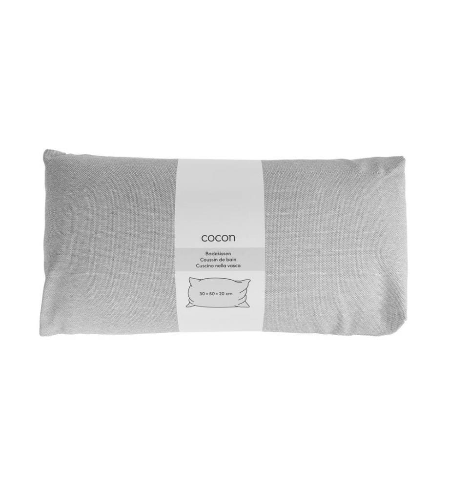 COCON - Coussin de bain 30 x 60 x 20 cm, Gris