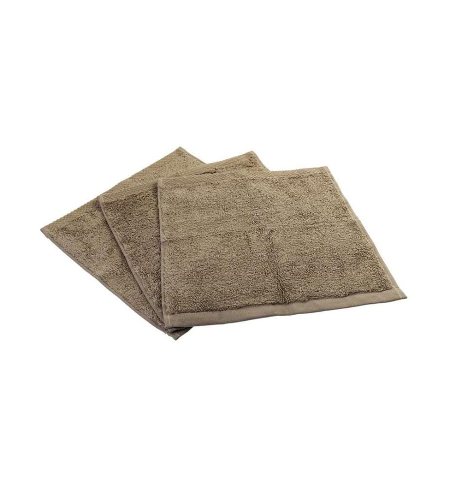 COCON - Lavettes 3 pièces, Taupe