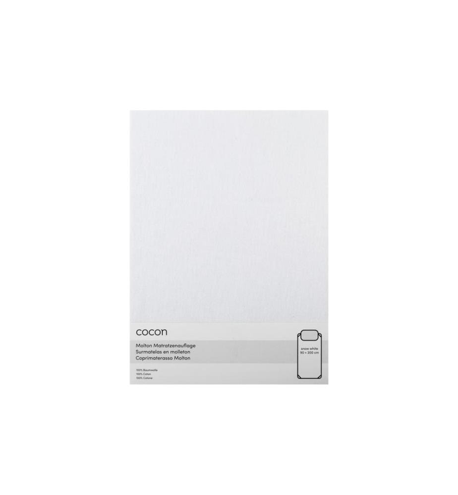 COCON - Fixmolton 90 x 200 cm, Weiss