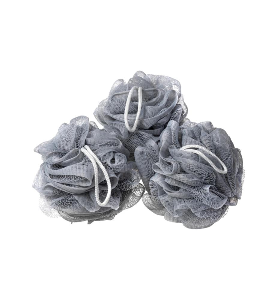 COCON - Éponge de douche Gris, 3 pièces