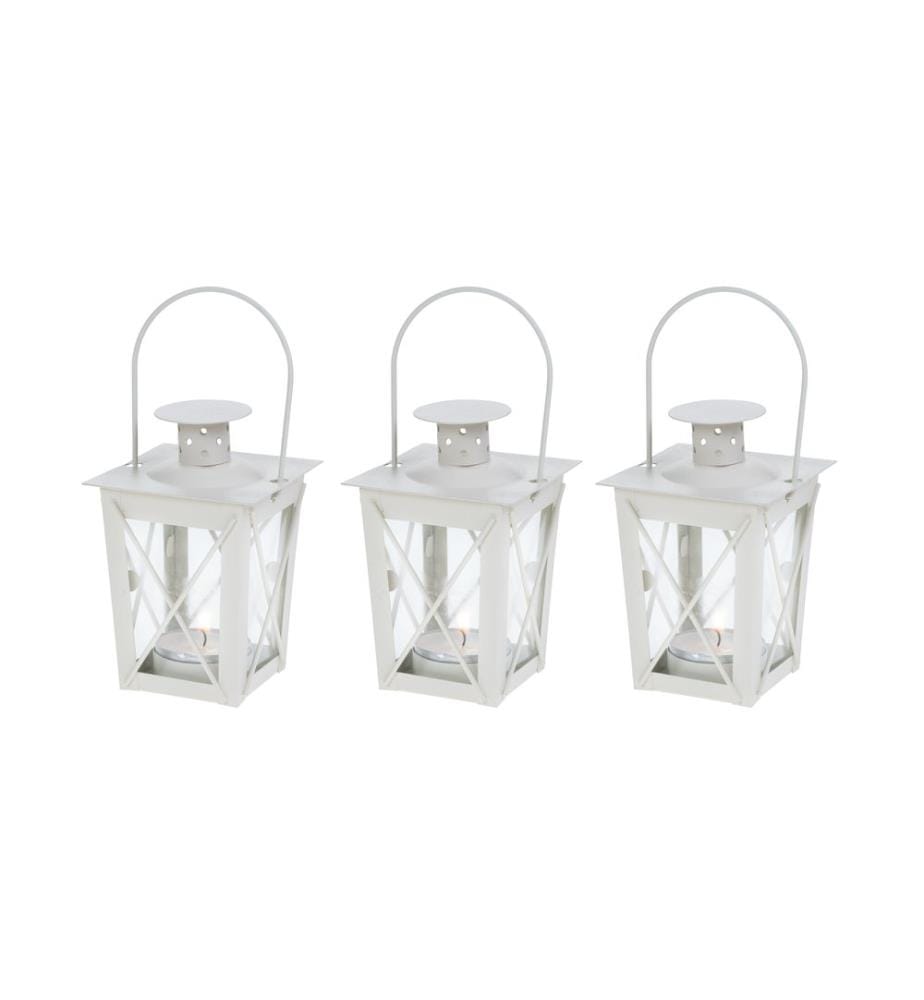 COCON - Laterne Mini, 3er Set, Weiss