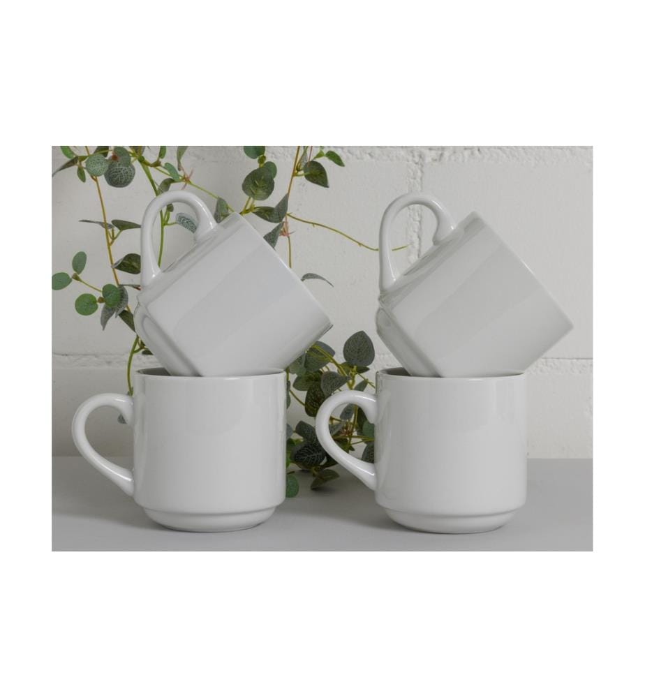 COCON - Kaffeetasse Bianco 320 ml, 4 Stück, Weiss